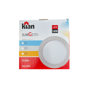 Plafon Led Redondo Slim Sobrep 18W Blanca
