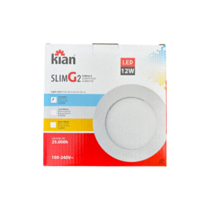 Plafon Led Redondon Slim Sobrep 12W Blanca