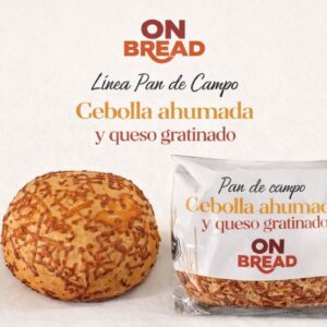 PAN DE CAMPO ON BREAD CEBOLLA AHUMADA Y QUESO